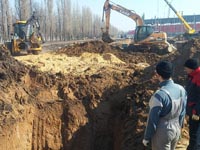 прокладка водопровода под дорогой